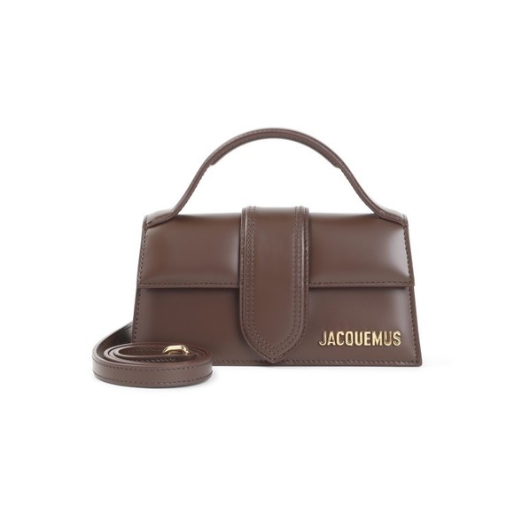 Jacquemus Structured Brown Leather Handbag - NWT